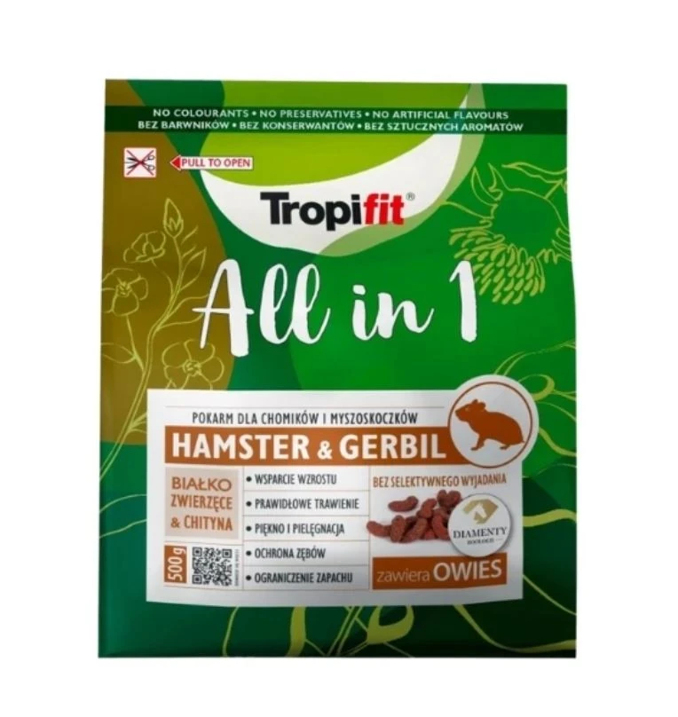 Tropifit All In 1 Hamster ve Gerbil Yemi 500 gr