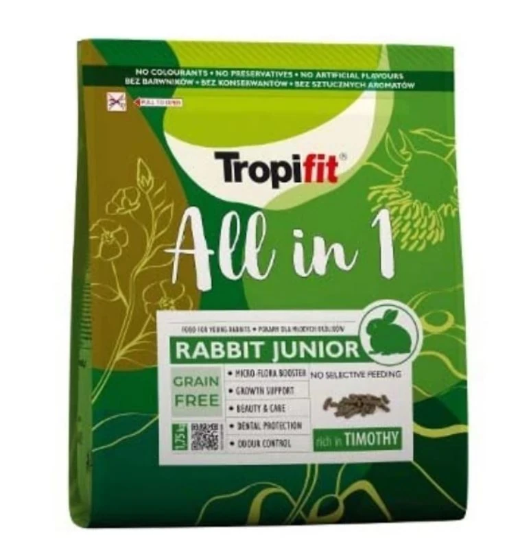 Tropifit All In 1 Tahılsız Yavru Tavşan Yemi 500 gr