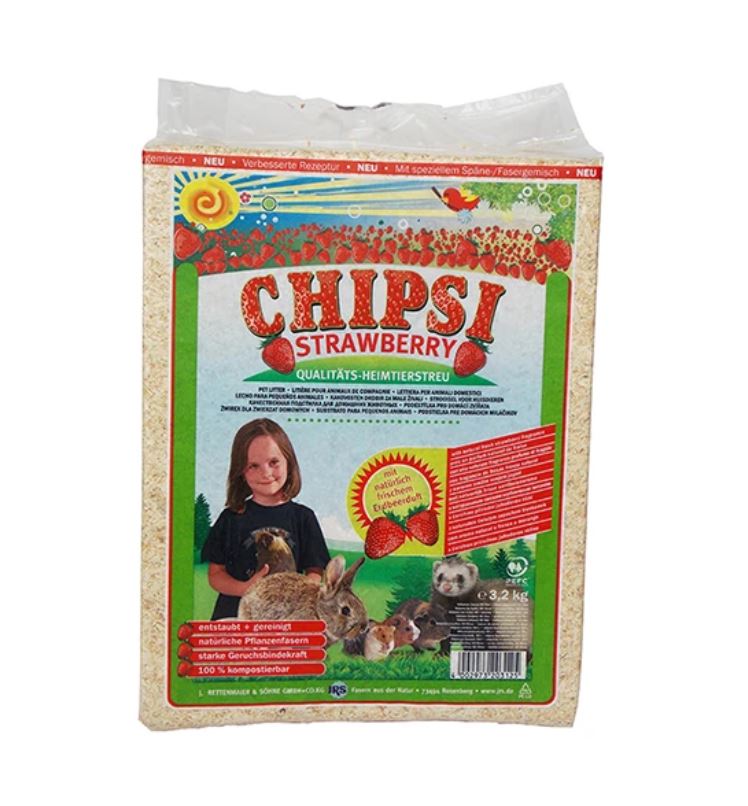Jrs Chipsi Çilek Aromalı Hamster Guinea Pig Tavşan Talaşı 15 Lt