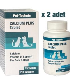 pet technic 2li calcium plus tablet vitamin d3 kalsiyum destegi 135