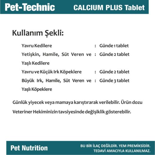 pet technic calcium plus tablet diar control tablet 750
