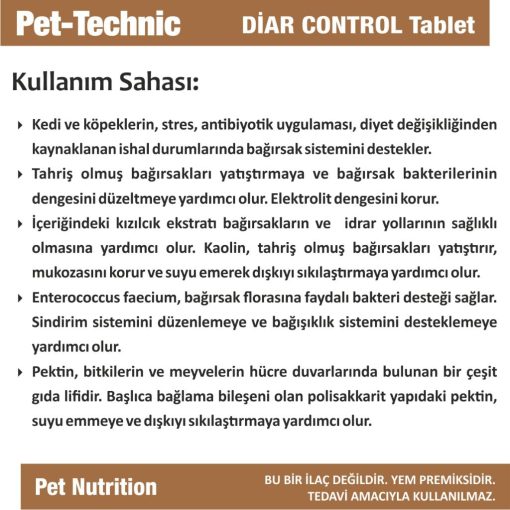 pet technic diar control tablet cardio plus tablet 876