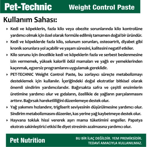 pet technic glc plus pasta weight control pasta herbal care cat spray 373