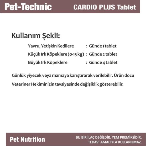 pet technic weight control pasta cardio plus tablet 702